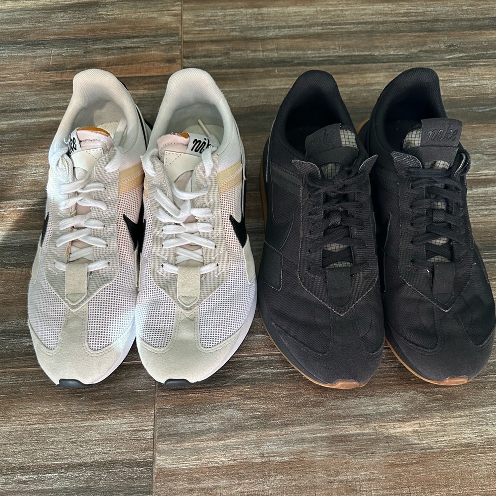 Nike Dual-Tone Sneakers in White and Black